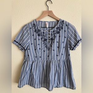 Xhiliration Target Juniors Peplum Blouse
